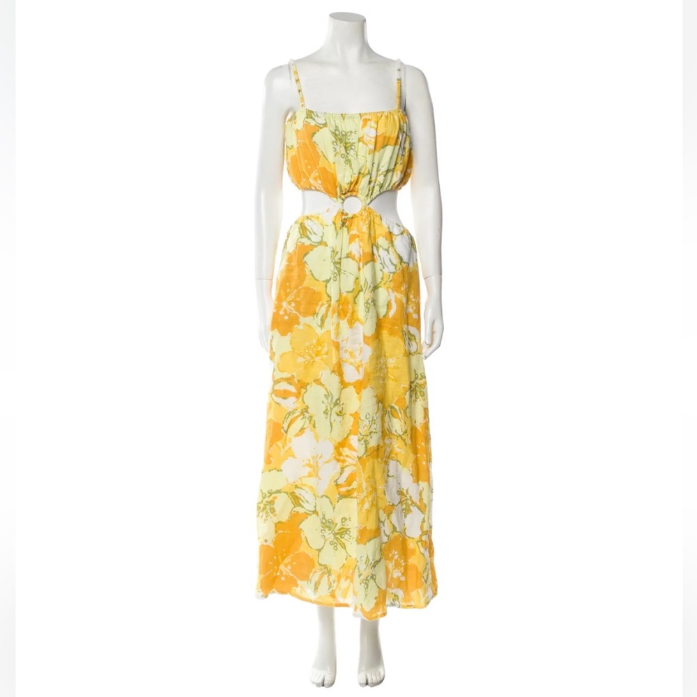 Faithfull the Brand Floral Print Long Dress